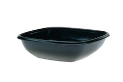 SALADEBOWL 1000ml 4KANT ZWART  300st